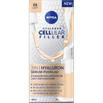 Nivea Hyaluron Cellular Filler 3in1, serum-primer, light color, 30 ml