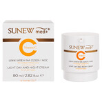 SunewMed+ Vitamine C, lichte dag- en nachtcrème, alle huidtypes, 80 ml