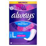 Always Daily Protect, fris ruikend maandverband, Lang, 48 stuks