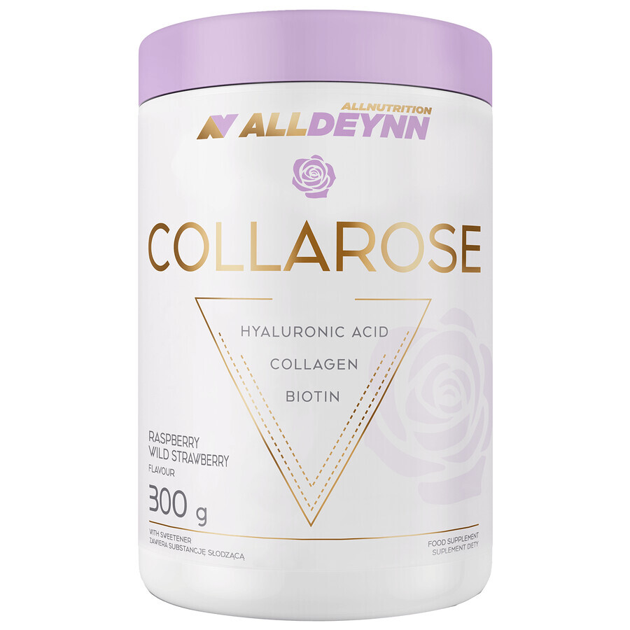 Allnutrition Alldeynn CollaRose, frambozen- en aardbeiensmaak, 300 g