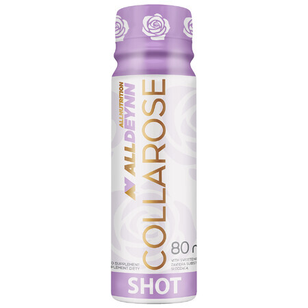 Allnutrition Alldeynn CollaRose Shot, frambozen- en aardbeiensmaak, 80 ml