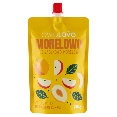 Owolovo Mousse abricot-pomme-citron vert en tube, 200 g