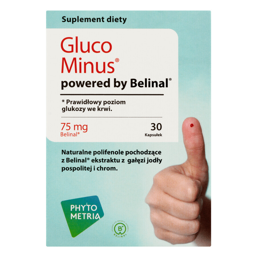 Gluco Minus Powered by Belinal, 30 capsules