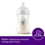 Avent Natural Response, biberon con tettarella reattiva, koala, flusso 3, SCY903/67, dopo 1 mese, 260 ml 