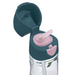 B.Box, water bottle with straw, tritan, baby bottle, Indigo Rose, from 9 months, 450 ml