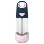 B.Box, water bottle with straw, tritan, baby bottle, Indigo Rose, from 9 months, 450 ml