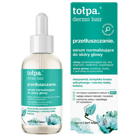 Tolpa Dermo Hair Oily, ser normalizator pentru scalp, 75 ml