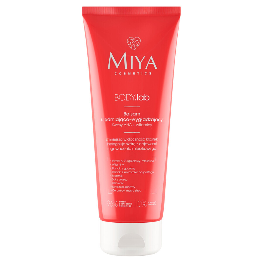 Miya BODY.lab, strengthening and smoothing lotion with AHA acids and vitamins, 200 ml