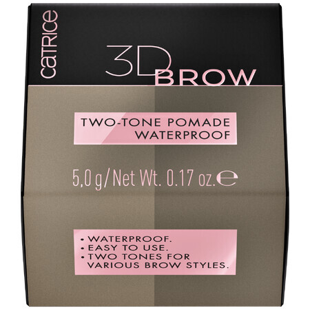 Catrice 3D Brow Two-Tone Pomade Waterproof, Nr. 010 Licht tot Medium, 5 g