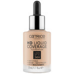 Catrice HD Liquid Coverage Foundation 24H, vloeibare dekking foundation, 030 Sand Beige, 30 ml