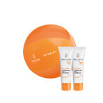 Iwostin Solecrin set, crema protectora hidratante para niños mayores de 6 meses, SPF 30, 2 x 50 ml + pelota de playa gratis