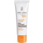 Iwostin Solecrin Lucidin set, beschermende crème verhelderende hyperpigmentatie, SPF 50+, 2 x 50 ml + gratis strandbal