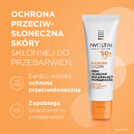 Iwostin Solecrin Lucidin set, beschermende crème verhelderende hyperpigmentatie, SPF 50+, 2 x 50 ml + gratis strandbal