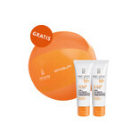 Iwostin Solecrin Lucidin set, beschermende crème verhelderende hyperpigmentatie, SPF 50+, 2 x 50 ml + gratis strandbal