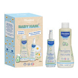 Mustela Baby Hair Set, sanftes Shampoo, 500 ml + erfrischendes Entwirrungsspray, 200 ml