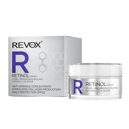 Gezichtscrème met Retinol en zonnebescherming SPF 20, 50 ml, Revox