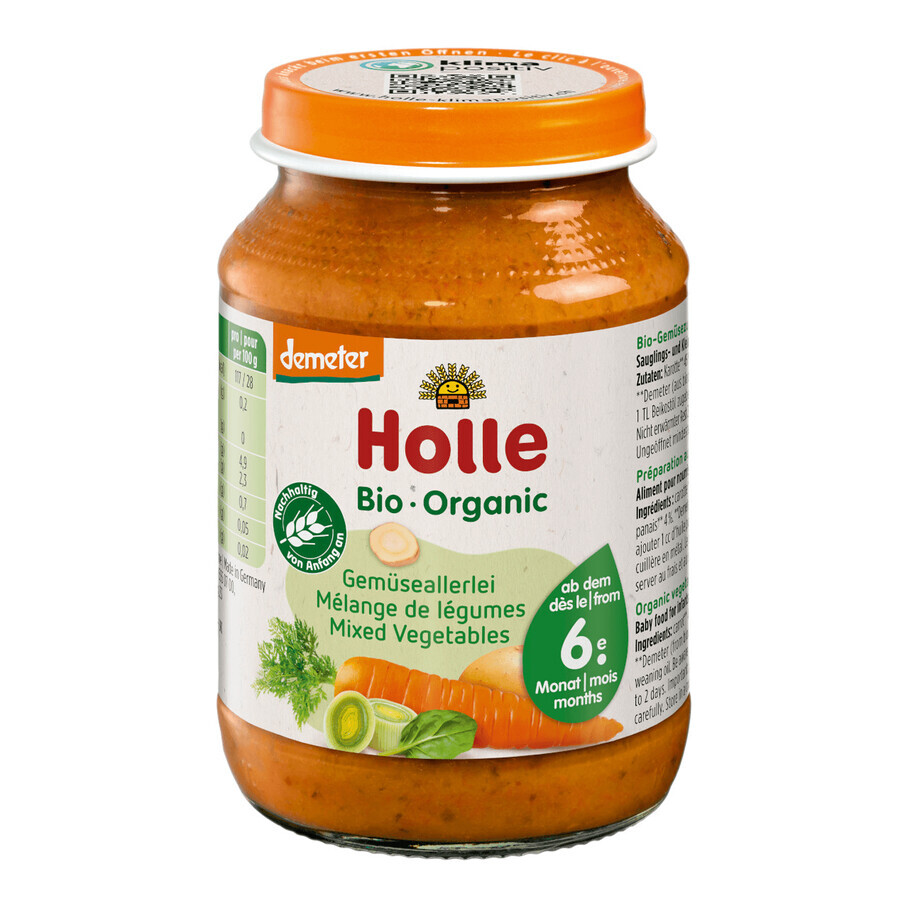 Holle Bio schaaltje, gemengde groenten, na 6 maanden, 190 g