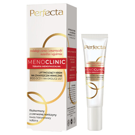 Perfecta Menoclinic, cremă de lifting pentru ridurile faciale de sub ochi și din jurul gurii, 15 ml