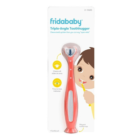 Frida Baby Tooth Hugger 3D, kindertandenborstel, roze, vanaf 2 jaar, 1 stuk