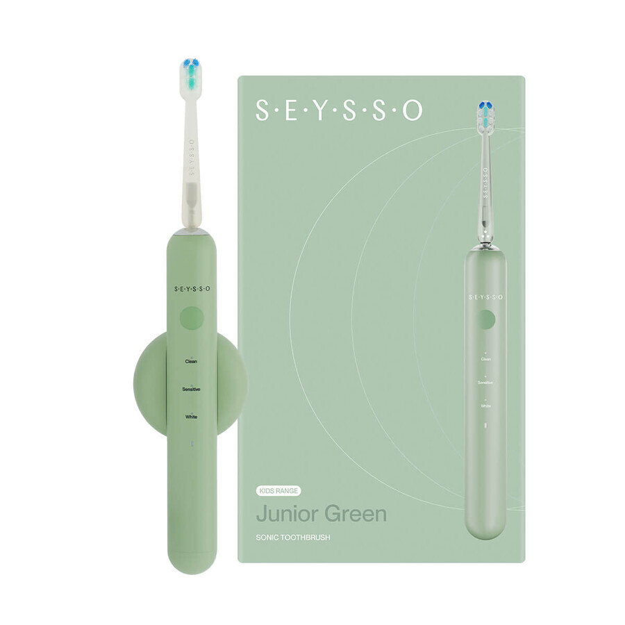 Seysso Junior Groen, sonische tandenborstel, groen, 1 stuk