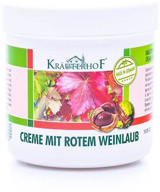 Voetcrème met kastanje en rode wijnstok, 250 ml, Krauterhof