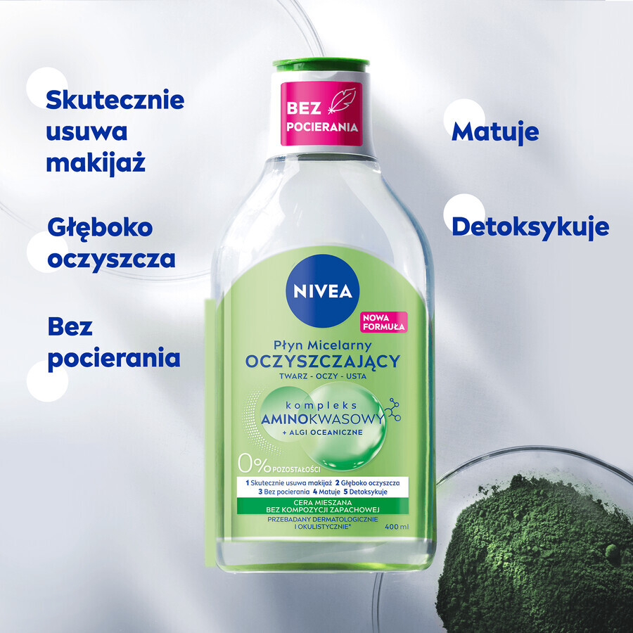 Nivea Loțiune micelară de curățare, piele mixtă, 400 ml