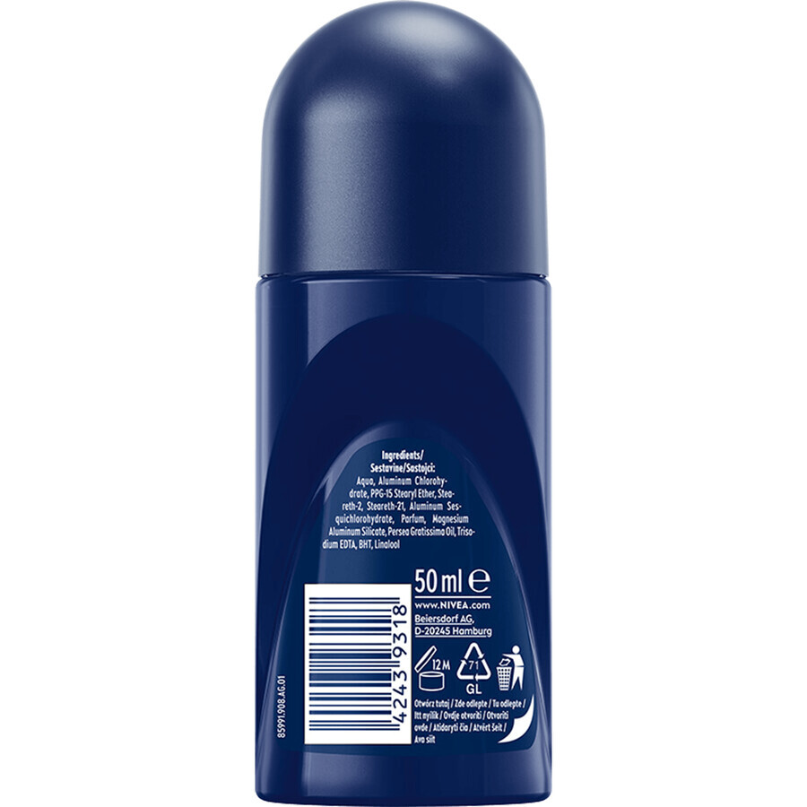 Nivea Men Tangerine Mule, antiperspirant roll-on pentru bărbați, 50 ml