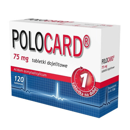 Polocard 75 mg, 120 comprimés entéraux