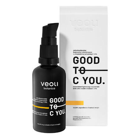 Veoli Botanica Good To C You, concentré antioxydant avec vitamine C 15%, 40 ml