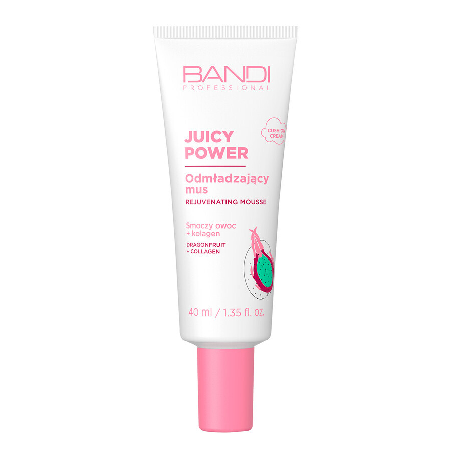 Bandi Juicy Power, mousse viso ringiovanente, frutto del drago + collagene, 40 ml