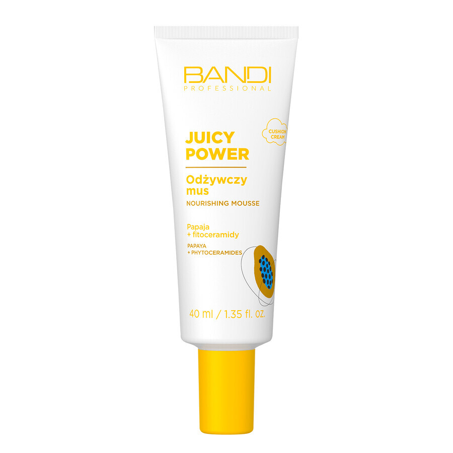 Bandi Juicy Power, mousse viso nutriente, papaya + fitoceramidi, 40 ml