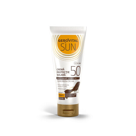 Crema solare SPF50 Gerovital Sun, 100ml, Charmec