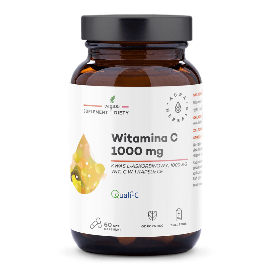 Aura Herbals Vitamina C 1000 mg, 60 cápsulas