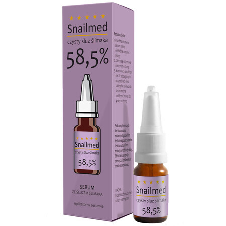 Snailmed Pure Snail Mucus 58.5%, anti-aging facial serum, 8 ml