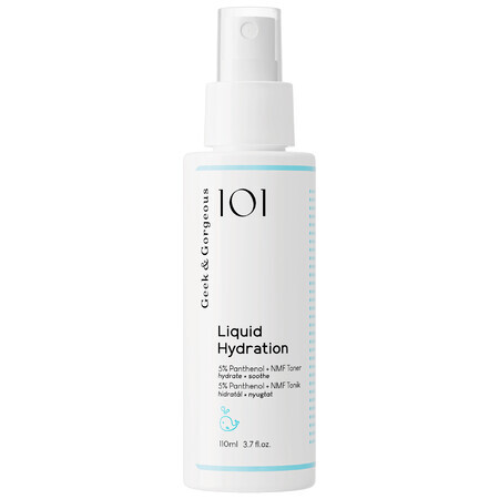 Geek &amp; Gorgeous Liquid Hydration, toner facial hidratant și calmant, 110 ml