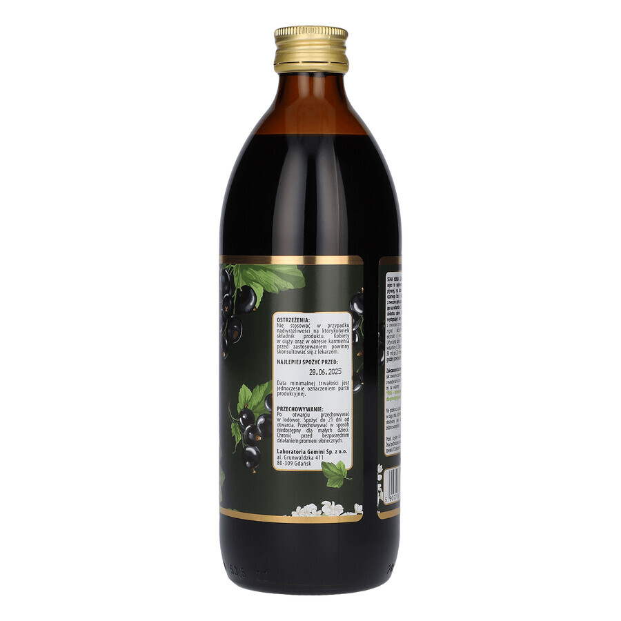 SEMA Herba Schwarzer Holunder, Fruchtsaft, 500 ml