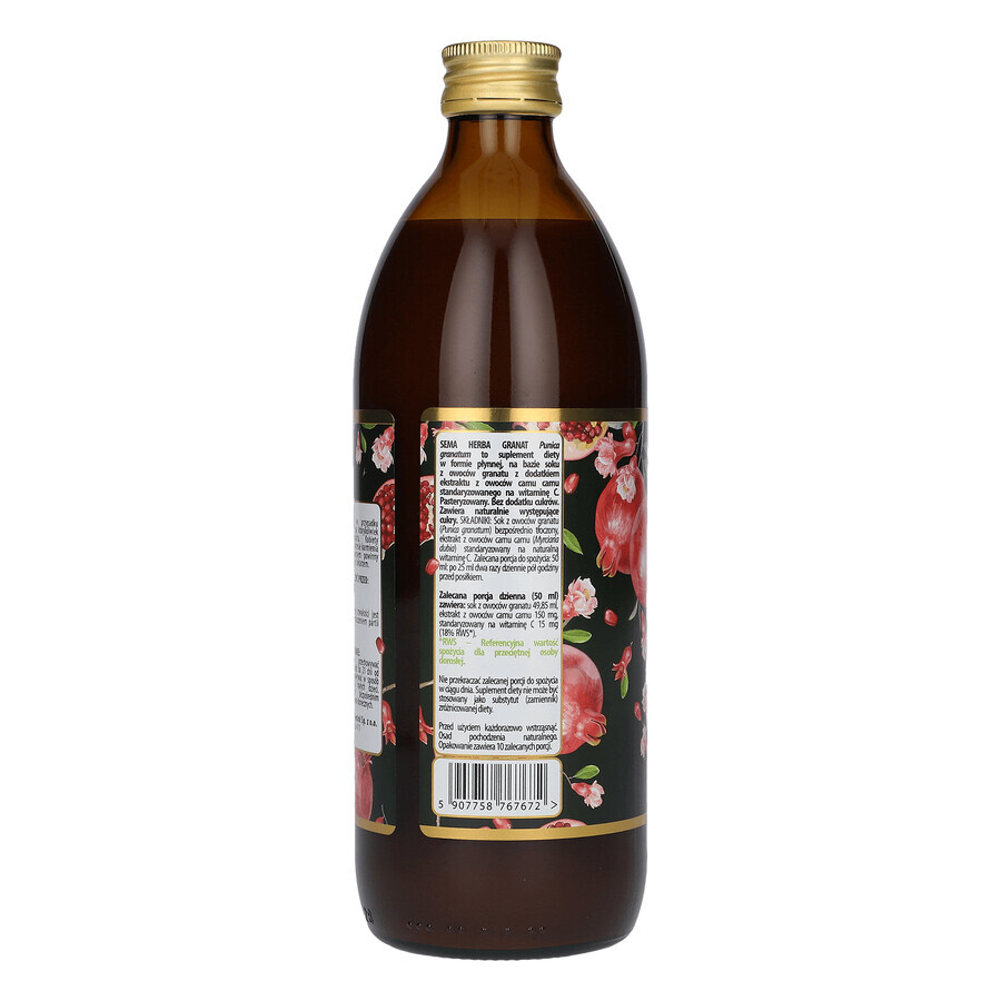 SEMA Herba Granatapfel, Fruchtsaft, 500 ml