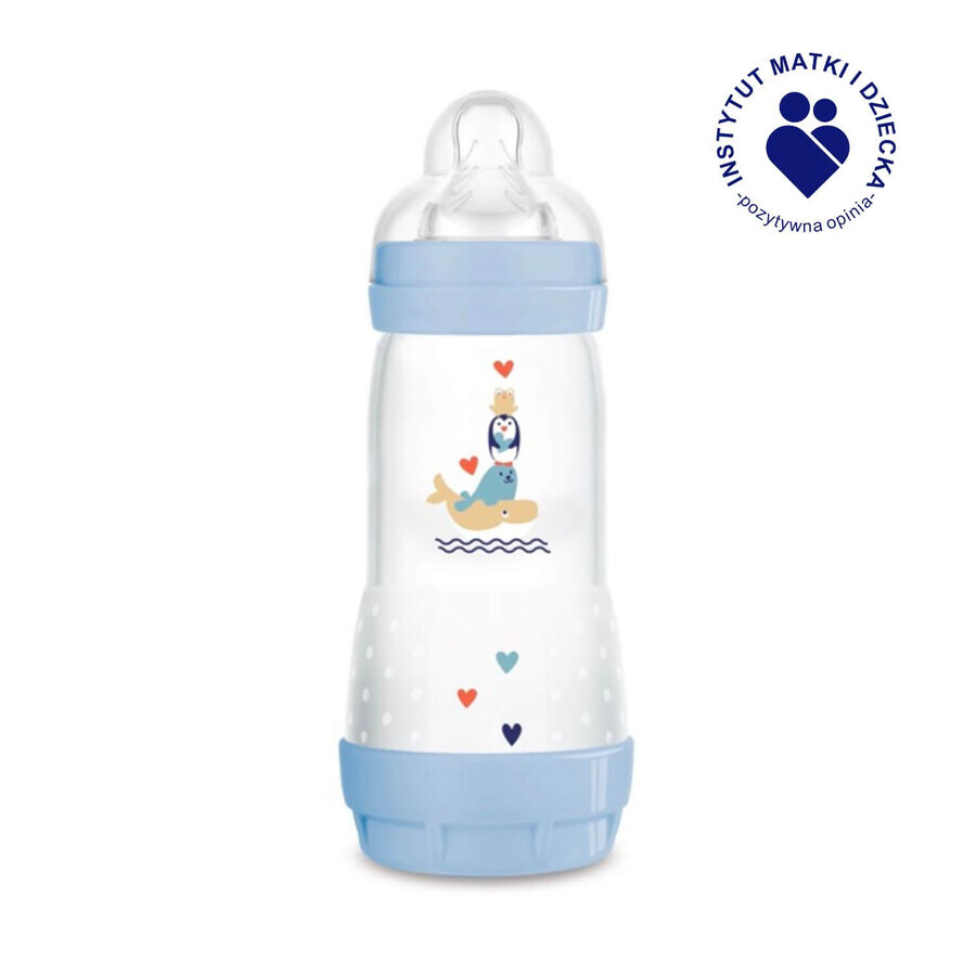 MAM Perfect Start Anti-Colic, anti-colic fles, Better Together, jongen, vanaf 4 maanden, 320 ml