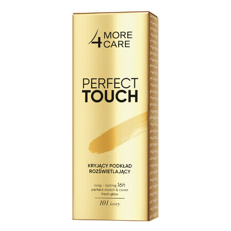 More4Care Perfect Touch, fond de ten opacifiant iluminator, 101 Ivory, 30 ml