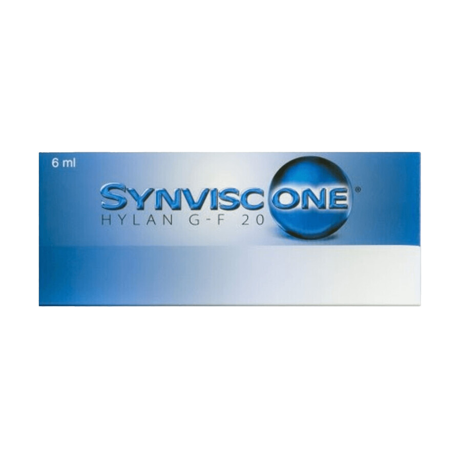 Synvisc Hylan G-F 20 16 mg/2 ml, 2 ml x 3 vorgefüllte Spritzen