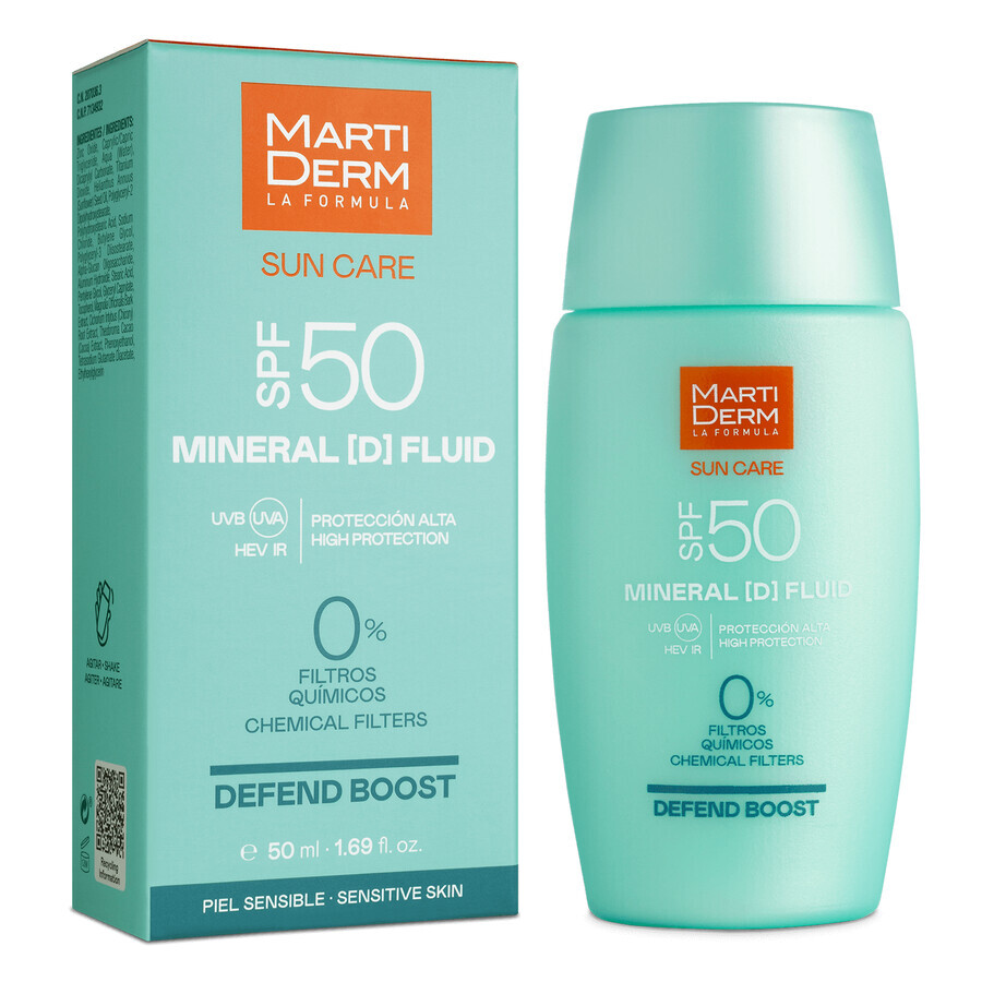 MartiDerm Sun Care Mineral D, mineral face fluid with SPF 50 sun protection, 50 ml