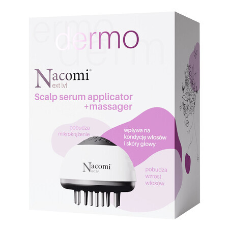 Nacomi Next Level Dermo, applicatore di siero per cuoio capelluto+massaggiatore, 1 pezzo