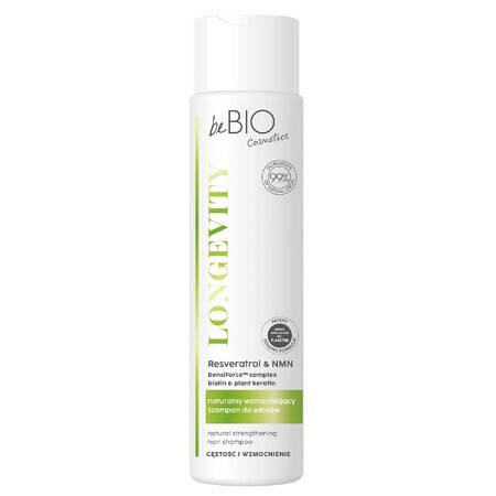 beBIO Cosmetics Longevity, natuurlijke versterkende haarshampoo, 300 ml