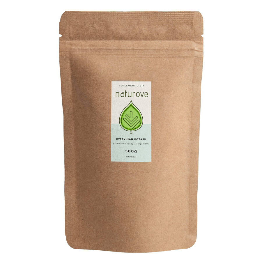 Naturove Citrat de potasiu, pulbere, 500 g