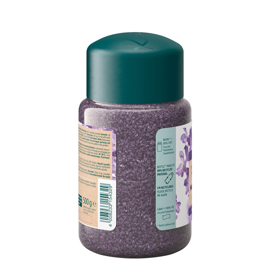 Kneipp Lavanda rilassante, cristalli di sale minerale da bagno, 500 g