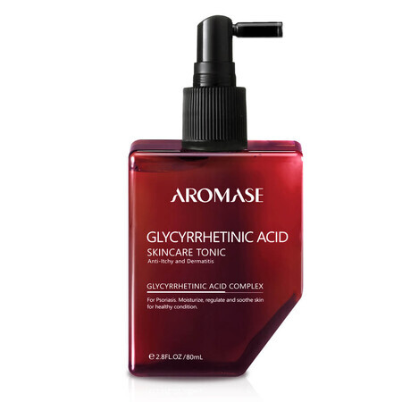 Aromase Glycyrrhetinic Acid Skincare, tonique à l'acide glycyrrhétinique pour le cuir chevelu et le corps, 80 ml