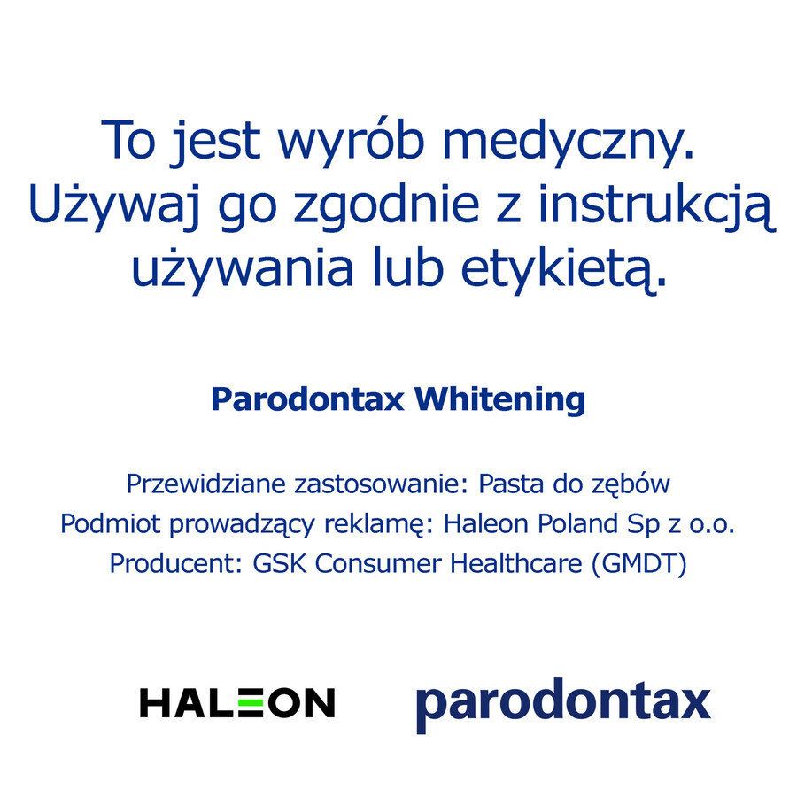 Parodontax Whitening tandpasta, 75 ml