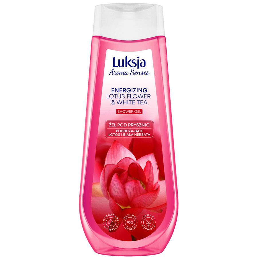 Luxja Aroma Senses Energizing, douchegel, lotus en witte thee, 500 ml