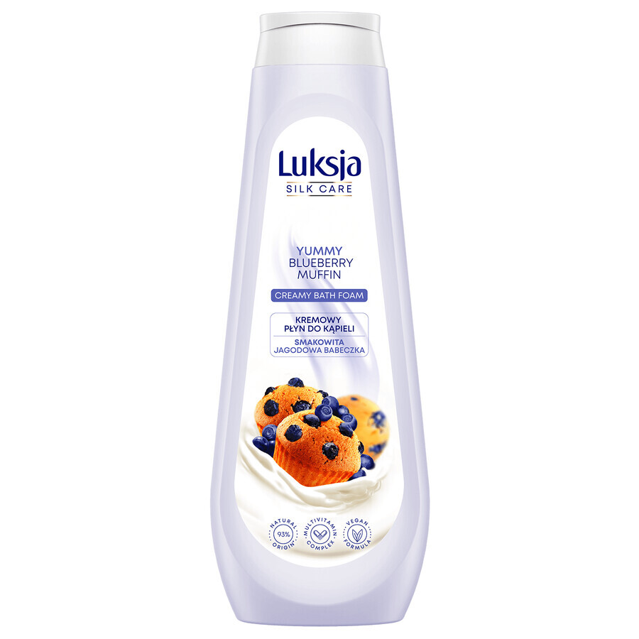 Luxja Silk Care, romige badlotion, lekkere bessen cupcake, 900 ml