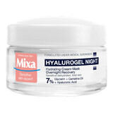 Hyalurogel vochtinbrengend nachtcrème-masker met hyaluronzuur, 50 ml, Mixa